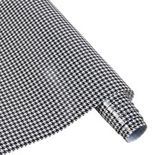 Houndstooth HTV Vinyl Roll - 12'' x 8ft Black Houndstooh Heat Transfer Vinyl ...