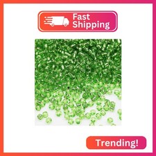 Bala Fillic Green Sliver Lined Color Size 3mm Seed Beads About 3600pcs/100Grams