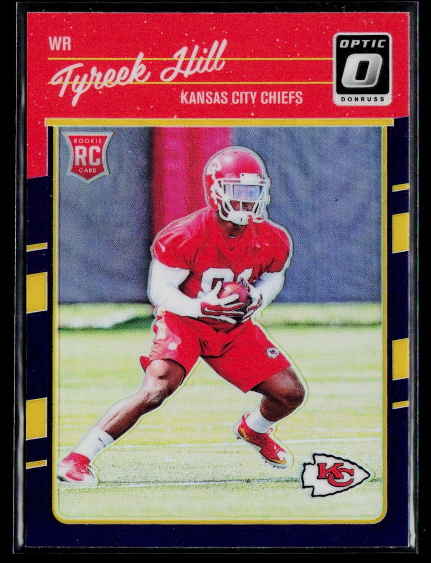 2016 Donruss Optic #117 Tyreek Hill Red and Yellow