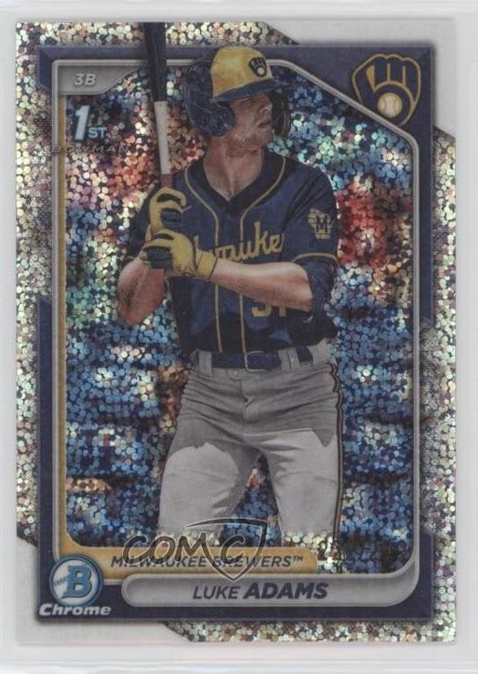 2024 Bowman Chrome Prospects Speckle Refractor /299 Luke Adams #BCP-50 03ok