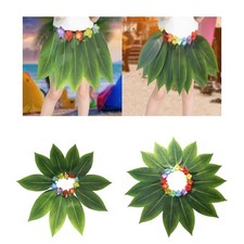 Hawaii Blatt Rock Gras Rock f&uuml;r B&uuml;hnenauftritt Karneval Maskerade