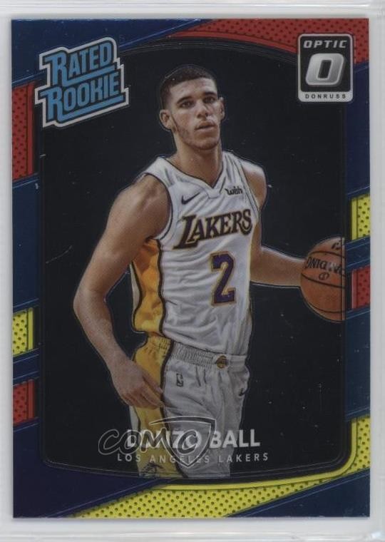 2017-18 Panini Donruss Optic Rated Rookie Mega Box Red & Yellow Lonzo Ball 0d1a