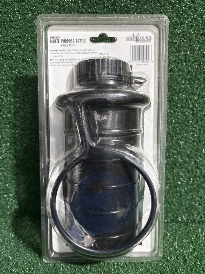 Botella multiusos Big Game Treestand nueva sellada 26 oz capacidad a prueba de fugas  Foto 2 de 3