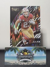 2025 Panini Select - Club Level Christian McCaffrey #285 Zebra Prizm