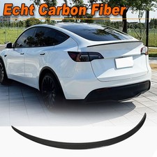 Passt für Tesla Model Y 19-24 Carbon Heckspoiler Kofferraum Spoiler Flügel Lippe
