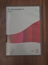 Retail Adobe Acrobat 9 Pro Software DVD for Windows w/ Serial Number