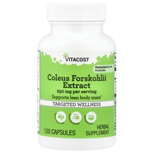Coleus Forskohlii Extract, 120 Capsules 125 mg per Capsule 