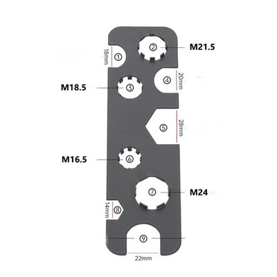 multiple Size Sink Tap Aerator Removal Tool Key Wrench Simple Installs for