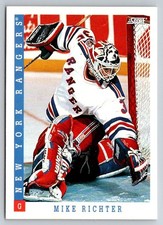 Mike Richter 1993 Score #99 New York Rangers Hockey Card
