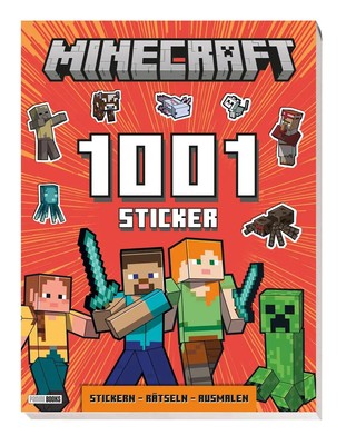 Minecraft: 1001 Stick*r: Stick*rn - Rätseln - Ausmalen | Panini | Deutsch | Buch