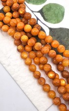 6 MM Mother Of Pearl Round Spacer Beads, 16 Inch Strand Of Beads, Natural Pearl