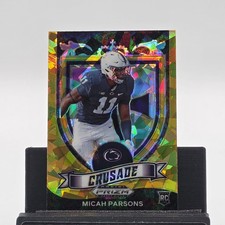 2021 Panini Prizm Draft Picks Collegiate #175 Micah Parsons Gold Ice