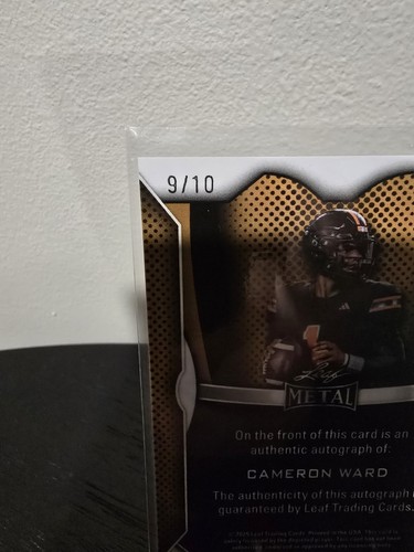 Cameron CAM Ward LEAF METAL #MA-CW2 rosso prismatico /10 (AU, RC) MIAMI TITANS - Foto 3 di 3