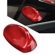 Red Carbon Fiber Shark Fin Antenna Cover Sticker Fit Alfa Romeo Giulia Stelvio