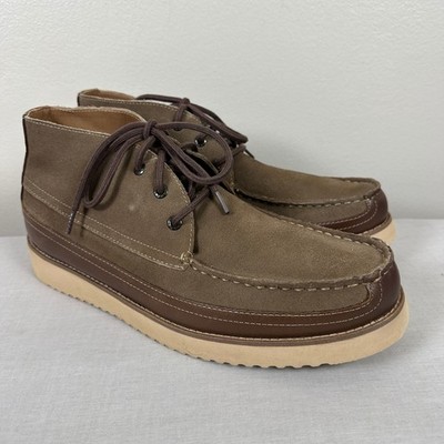 Dockers Men's 12 Calgary Chukka Boots Taupe Brown Moc Toe Supreme Comfort NEW