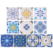 20Pcs 4" x 4" Moroccan Peel and Stick Backsplash Tiles Wall Tile Stickers