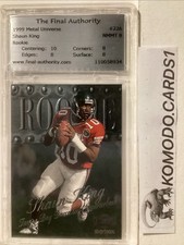 Shaun King  Graded 8 1999 SkyBox Metal Universe Rookie Card #226 Tampa Bay. rookie card picture