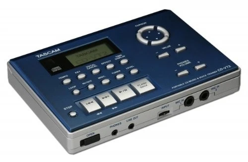 TASCAM CD-VT2 Vocal Practice CD Player with Tuner, Compact and Portable, Key Cha - Image 4 of 4