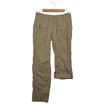 The North Face Pants Womens 0 Brown Nylon Convertible Roll Up Outdoor Hiking
