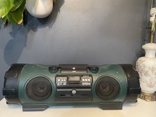 JVC Kaboom RV-NB1 Stereo Radio - Boombox Everything Tested And Works Fine Green