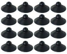 16Pcs Black Rubber Aquarium Suction Cups, Fish Tank Accessories for Pump, Lin...