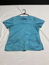 Blue Scrub Top For Women Size L Pre Owned
