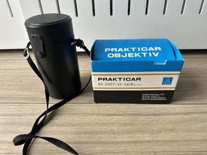 Pentacon Prakticar 80-200mm F/4.5-5.6 PB Zoom Lens Boxed Case Praktica Pentacon