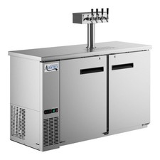 Four Tap Kegerator Beer Dispenser - Stainless Steel, 2 1/2 Keg Capacity