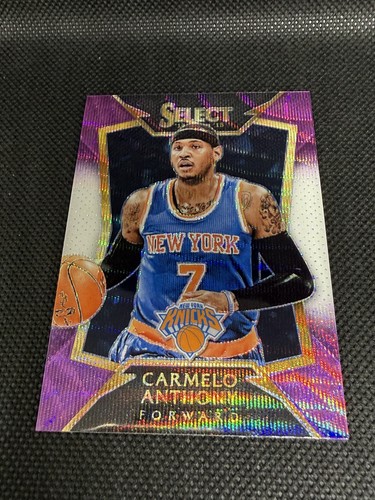 Carmelo Anthony [Purple and White Prizm] #63 card
