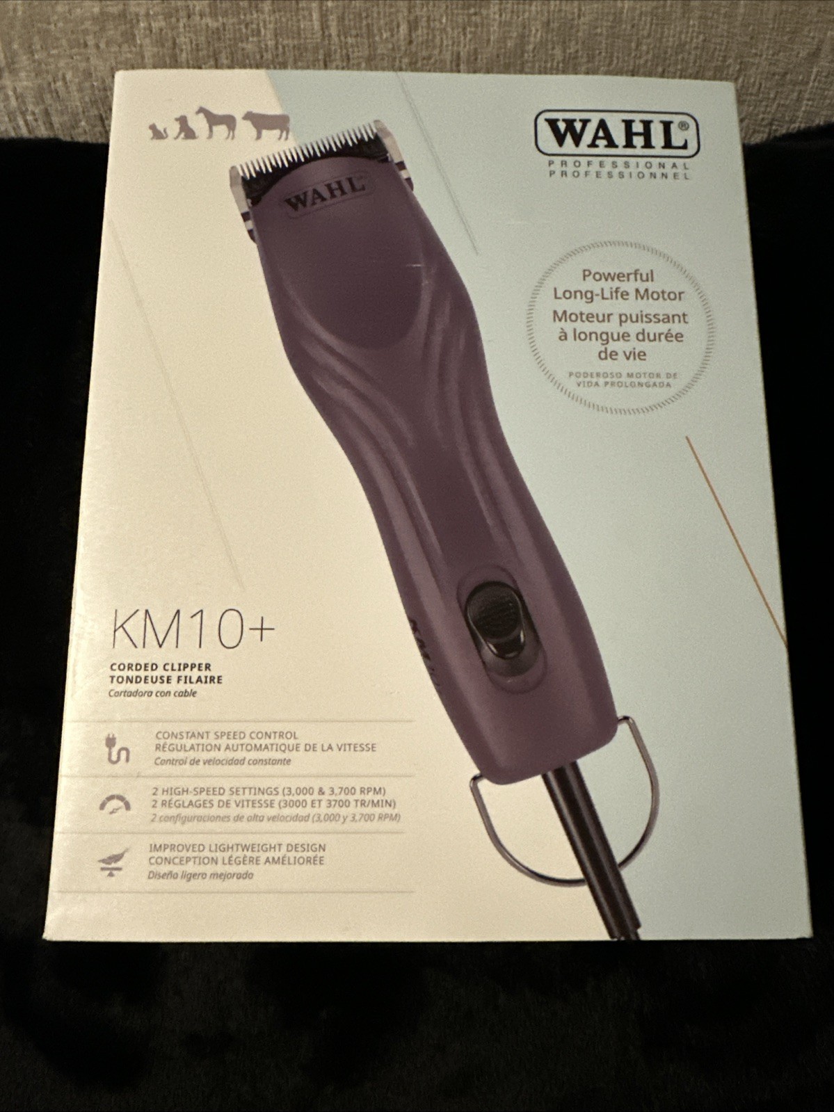 Wahl Pro KM10+ Pet/Animal Corded Clipper - #10 Prime Blade &
