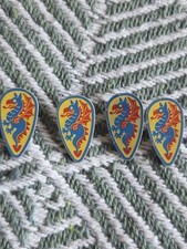 LEGO Knights & Castle Vintage Shield Piece - 4 Shield Accessories - Used