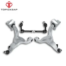 4Pc For 2014-2020 Infiniti Q50 Q60 Front Lower Control Arms Sway Bars Link Kits