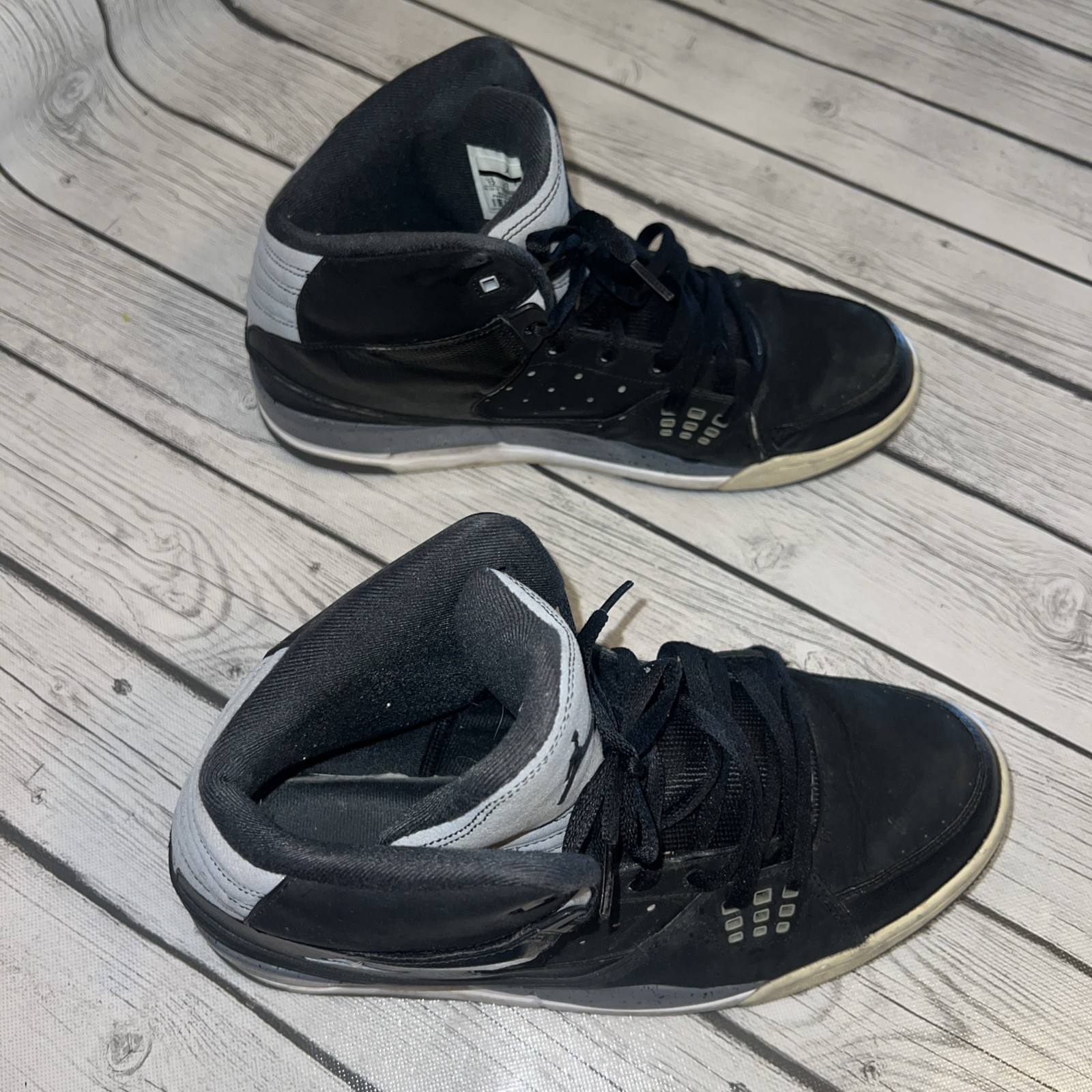 SAOLA Nike Air Jordan SC 1 Uomo 12 Sneaker Basket Nero e Grigio Scarpe da Ginnastica