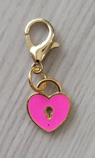 Pink Heart  Charm  Zipper Decoration  Lobster Claw Clasp  Keychain