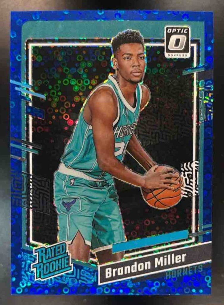 2023-24 Donruss Optic Brandon Miller Fast Break Blue /49 #219 RC Hornets