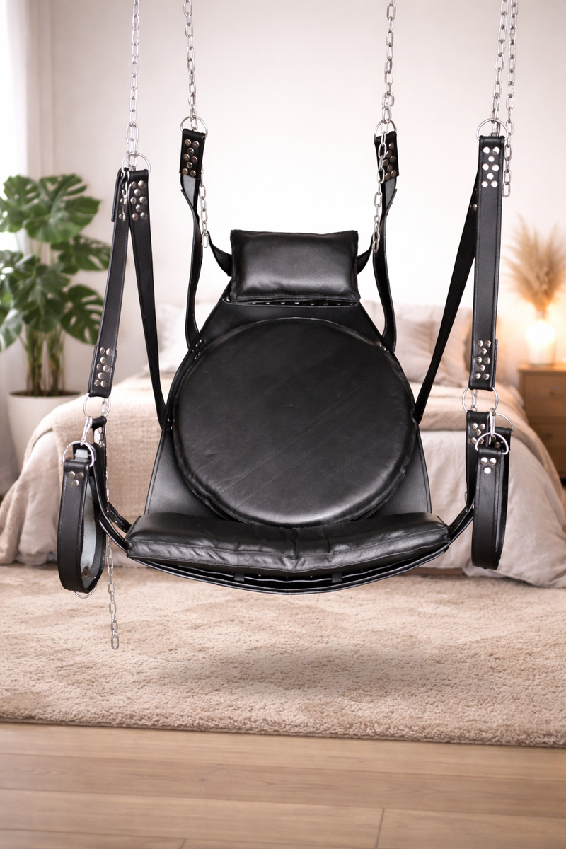 Heavy Duty Sex Swing Genuine Leather Hanging Sling Swing BDSM Adult  Playroom | eBay