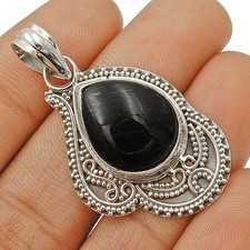 Natural Pietersite Namibia 925 Solid Sterling Silver Pendant Jewelry