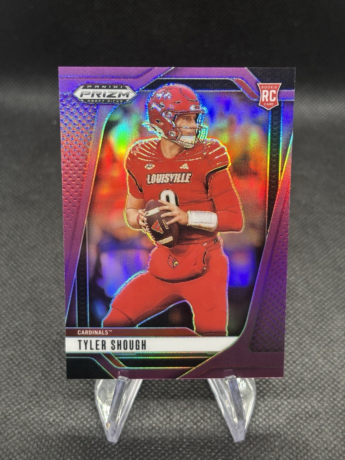 2025 Panini Prizm Draft Picks Tyler Shough Purple Prizm /99 Rookie #49 RC