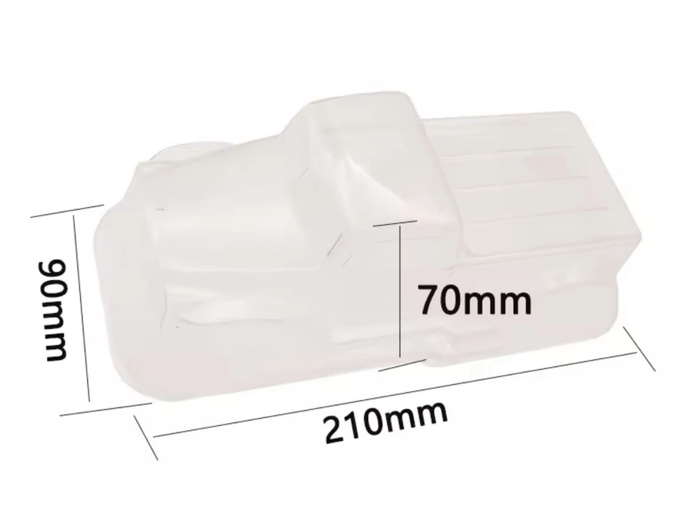 NEW Axial Clear Body SCX24 B-17 Betty with Decals - US Seller 🇺🇸SCX-24 1/24 RC - Image 3 of 4