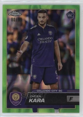 2023 Topps Chrome MLS Aqua Lava Refractor 80/125 Ercan Kara #55 Rookie RC n0c
