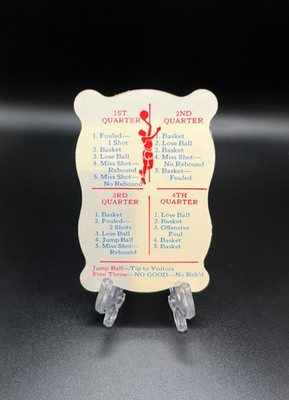 Vintage Basketball Game Card - Built Rite Toys 1950 NM-MT Or Better - Very clean