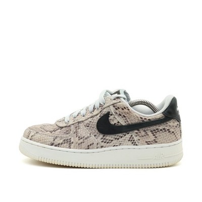 Nike Damen Air Force 1 Low SNAKESKIN Beige Schwarz Leder Low-Top Sneaker EU 38