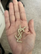 1x gold Flat back Charm. Junk Cases Jewellery Making UK