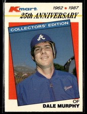 1987 Topps Kmart 25th Anniversary  #29 Dale Murphy Baseball Card 2902J