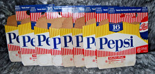 Lot of 8 Vintage 1950s Pepsi Cardboard Bottle Carriers 16oz Pint Multi-Pak VTG