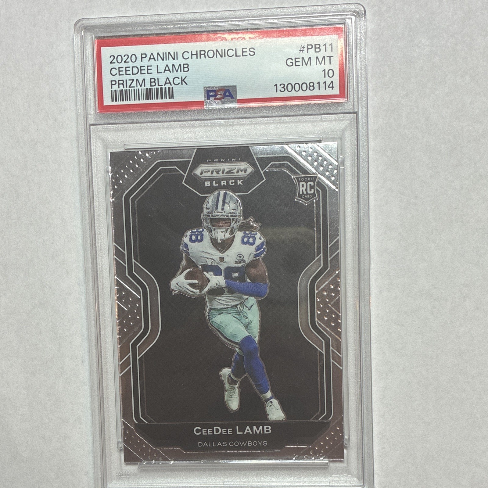 CeeDee Lamb Panini Chronicles Prizm Black #PB11 Base