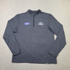 Truewerk B2 1/4 Zip Pullover Mens L Gray Stew...