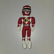 Vintage 1990s Mighty Morphin Power Rangers Red Ranger 13" Plush Toy