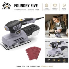 Image of High-Powered 220W Sander with Hook-and-Loop & Dust Collection - 6 Speed Options