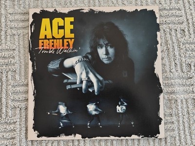 Vinyl LP - ACE FREHLEY - TROUBLE WALKIN' - 1989 US 1st Press 782042-1 (ex-KISS)